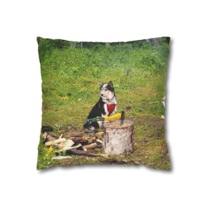 The Seto. Pillowcase — Outdoor Dog Photo Decorative Throw Pillow
