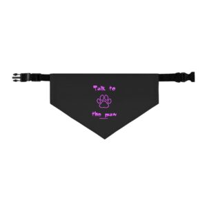Talk To The Paw. Pet Bandana Collar