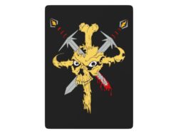 Live or Die Skull Poker Playing Cards - Black