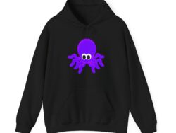 Release the Tism" Purple Cute Octopus Graphic Hoodie