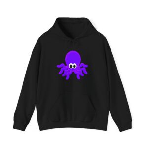 Release the Tism" Purple Cute Octopus Graphic Hoodie