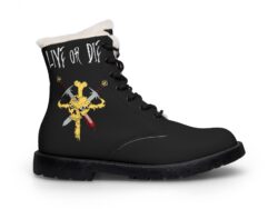Live or Die - Women's Fur-Lined Leather Boots