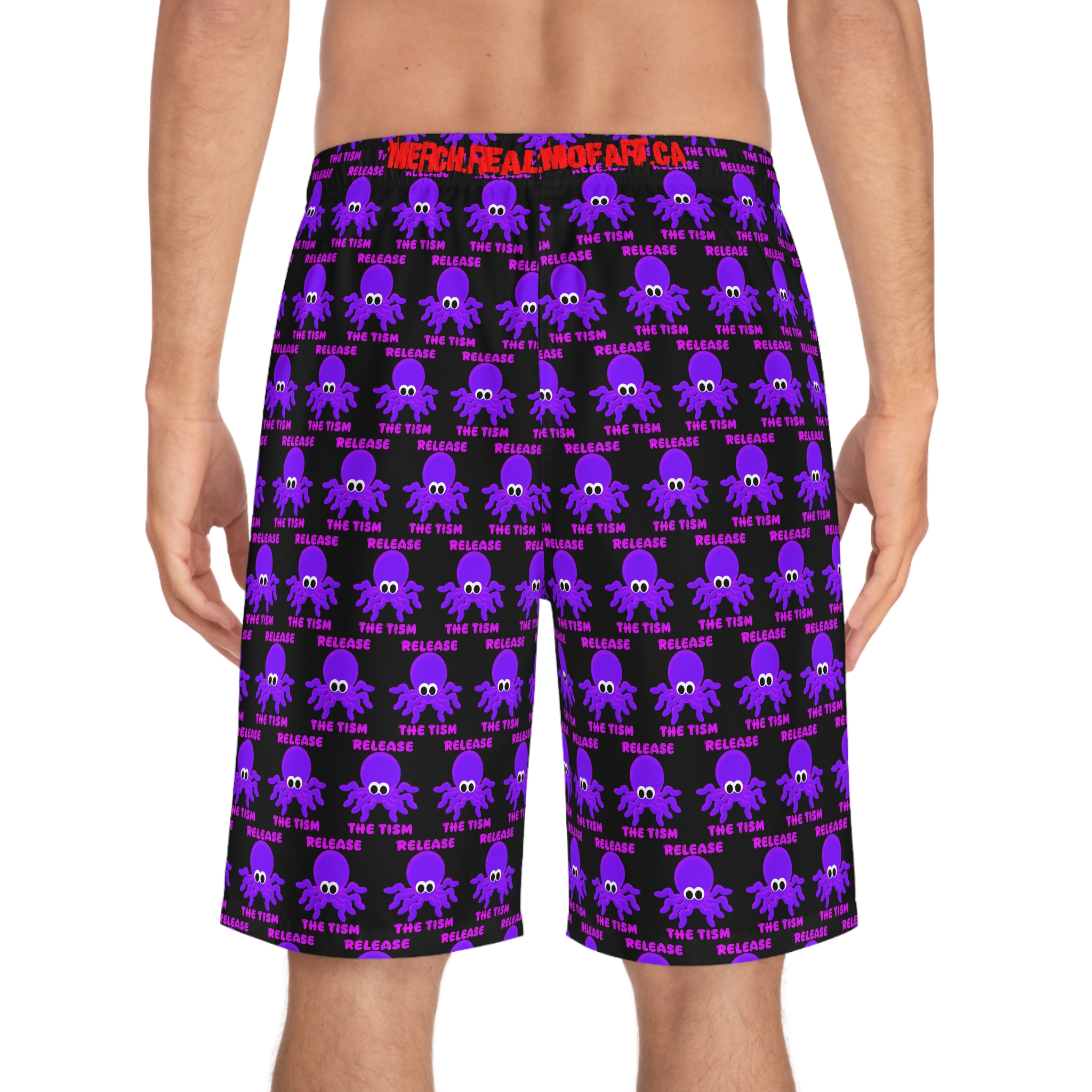 Release The Tism - Swim Shorts (Black) - Image 4