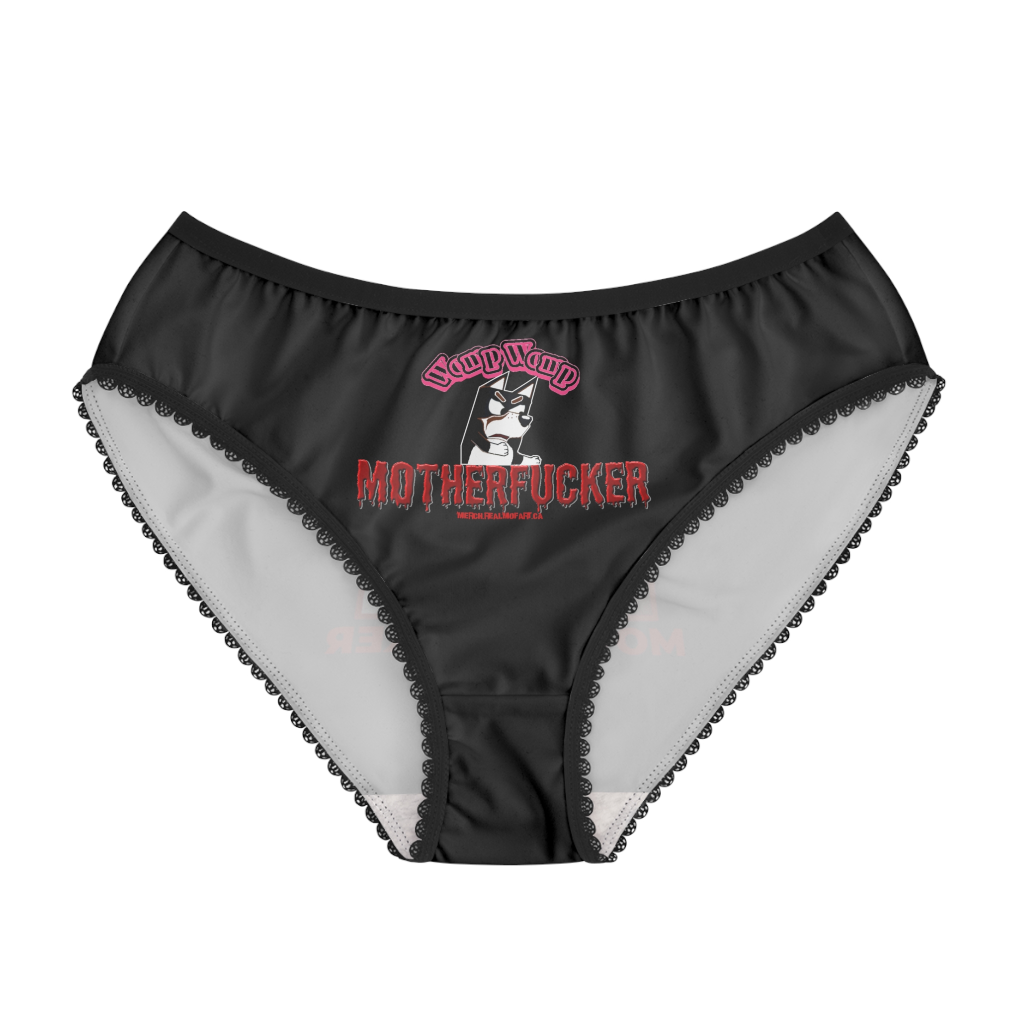Womp Womp Motherfucker - Women's Graphic Lace-Trim Panties