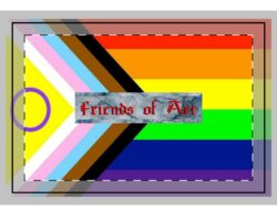 Friends of Art - Pride - Mini Hand Flag (1 or 5-Pack)