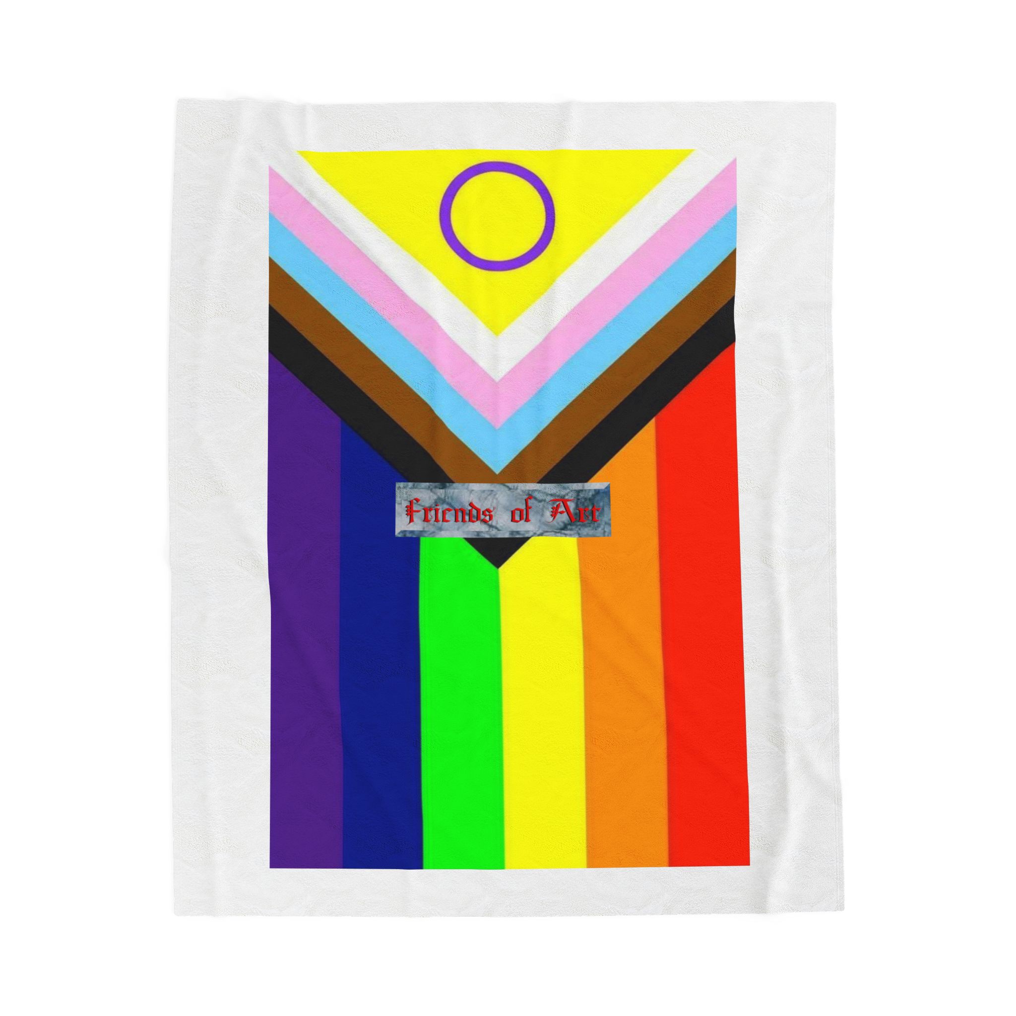 Friends of Art - Pride - Velveteen Plush Blanket