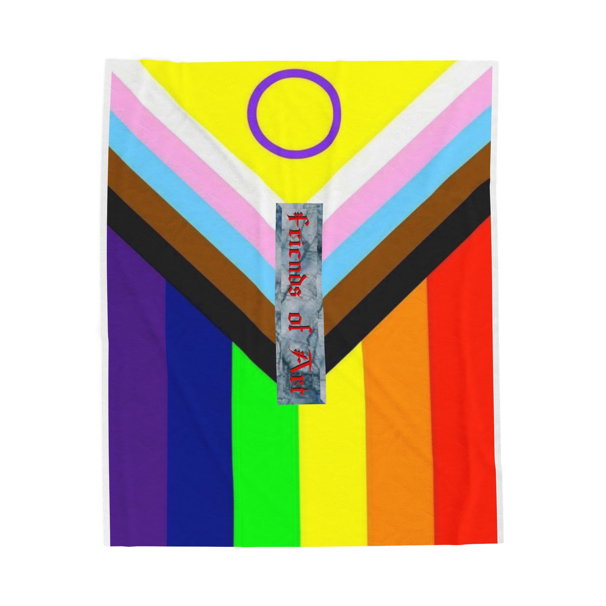 Friends of Art - Pride - Velveteen Plush Wall Flag