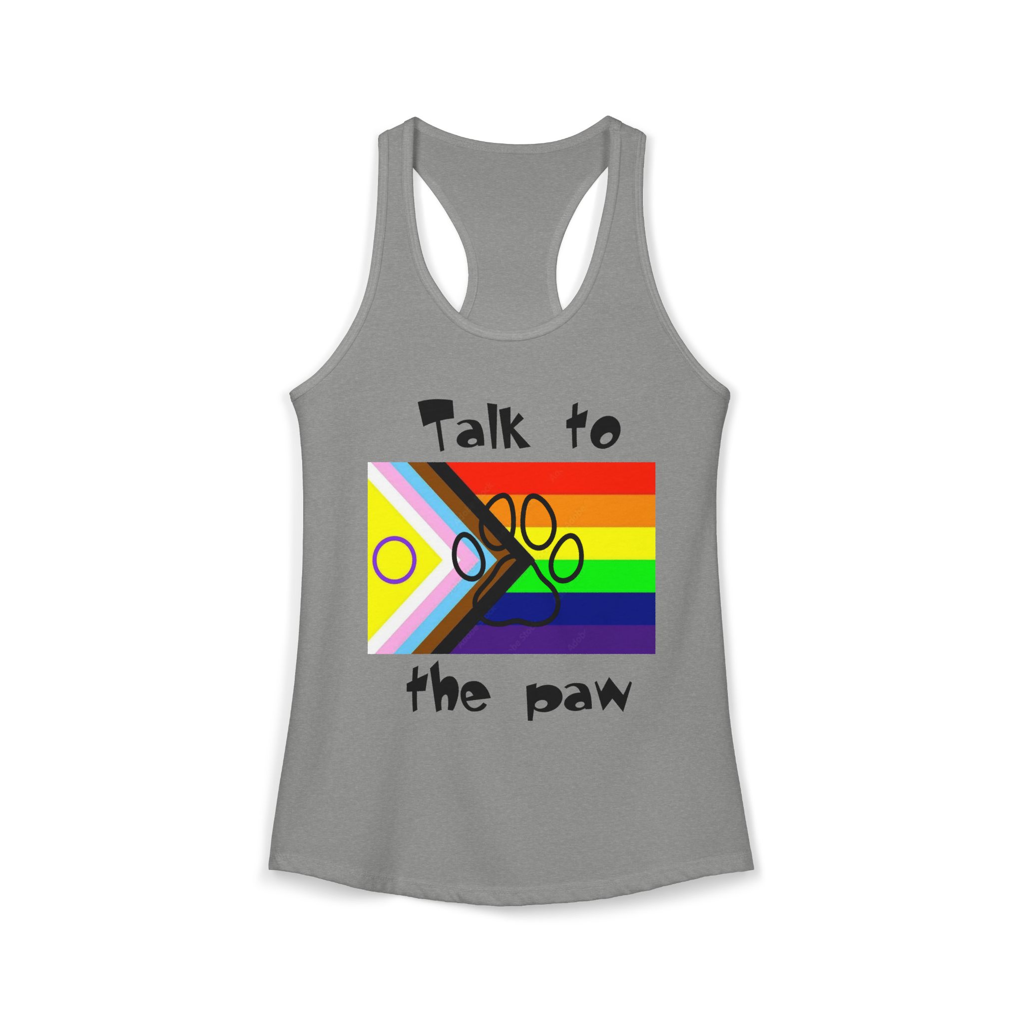 Talk To The Paw - Pride - Racerback Tank - Image 9