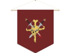Live or Die - Pennant Wall Banner - Red