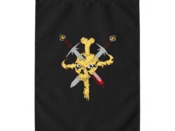 Live or Die - Outdoor Flag - Black