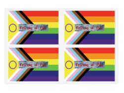 Friends of Art Pride Flag Sticker Sheets