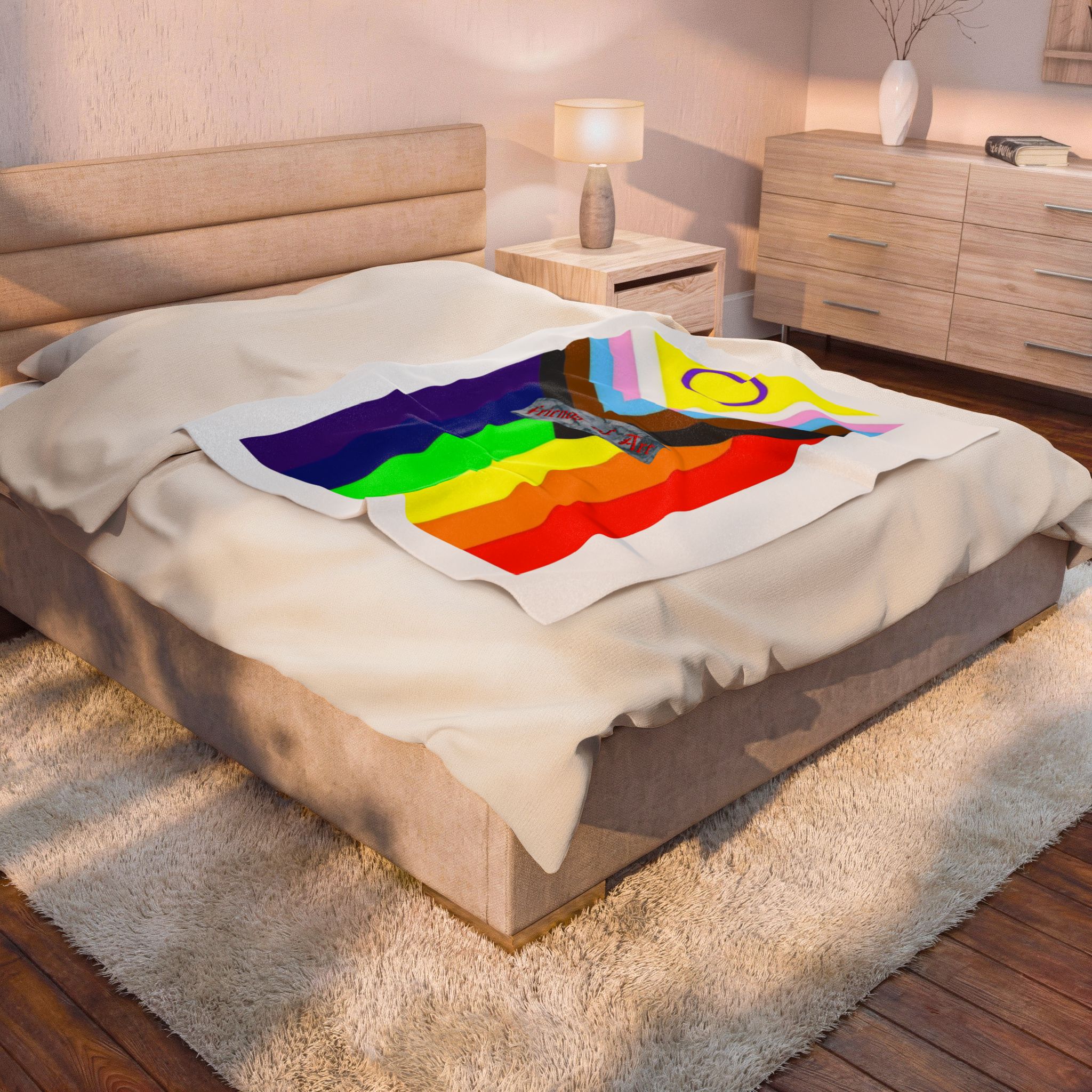 Friends of Art - Pride - Velveteen Plush Blanket - Image 4