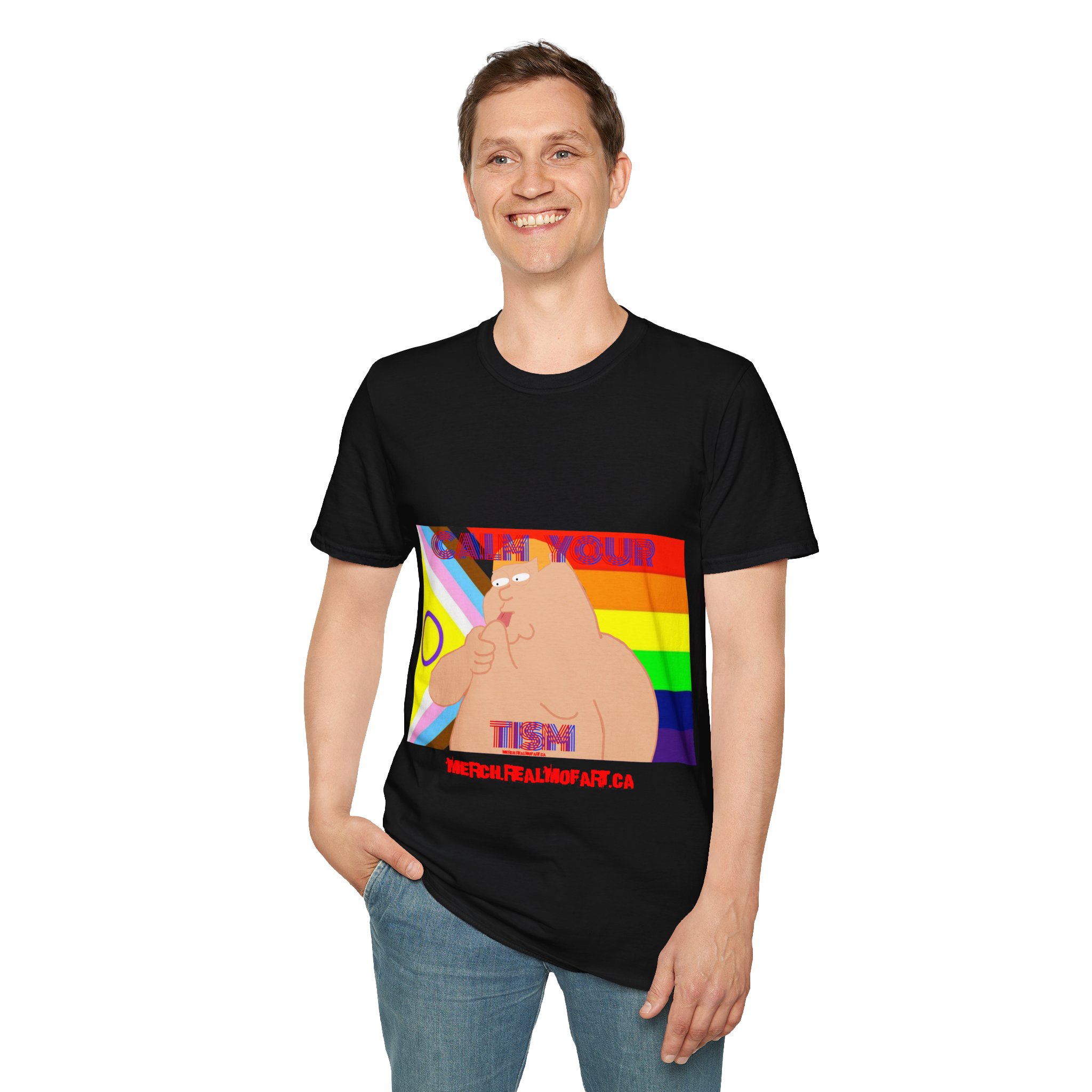 Calm Your Tism - Pride - T-Shirt - Image 3