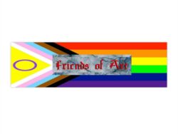 Friends of Art Pride Bumper Sticker