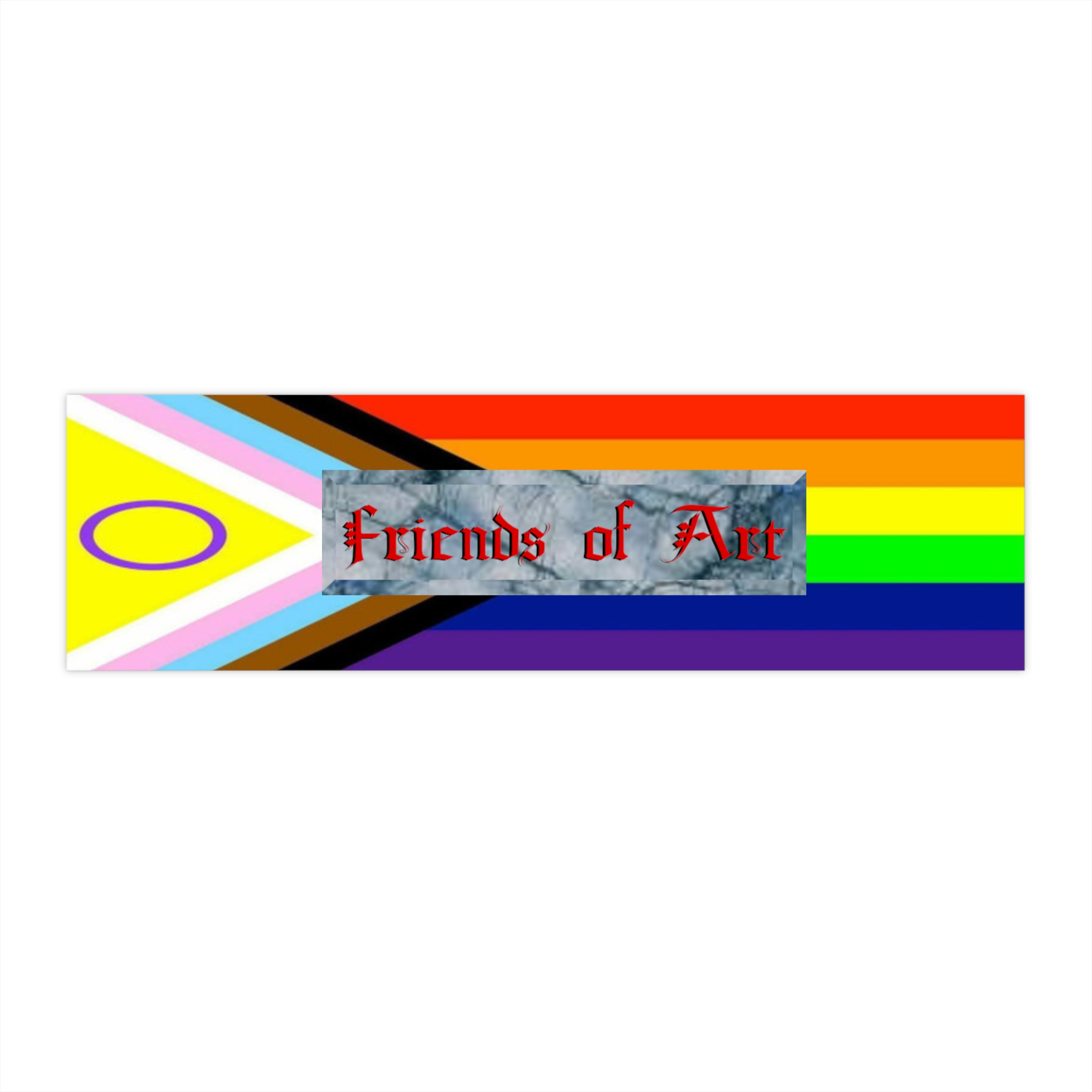 Friends of Art Pride Bumper Sticker