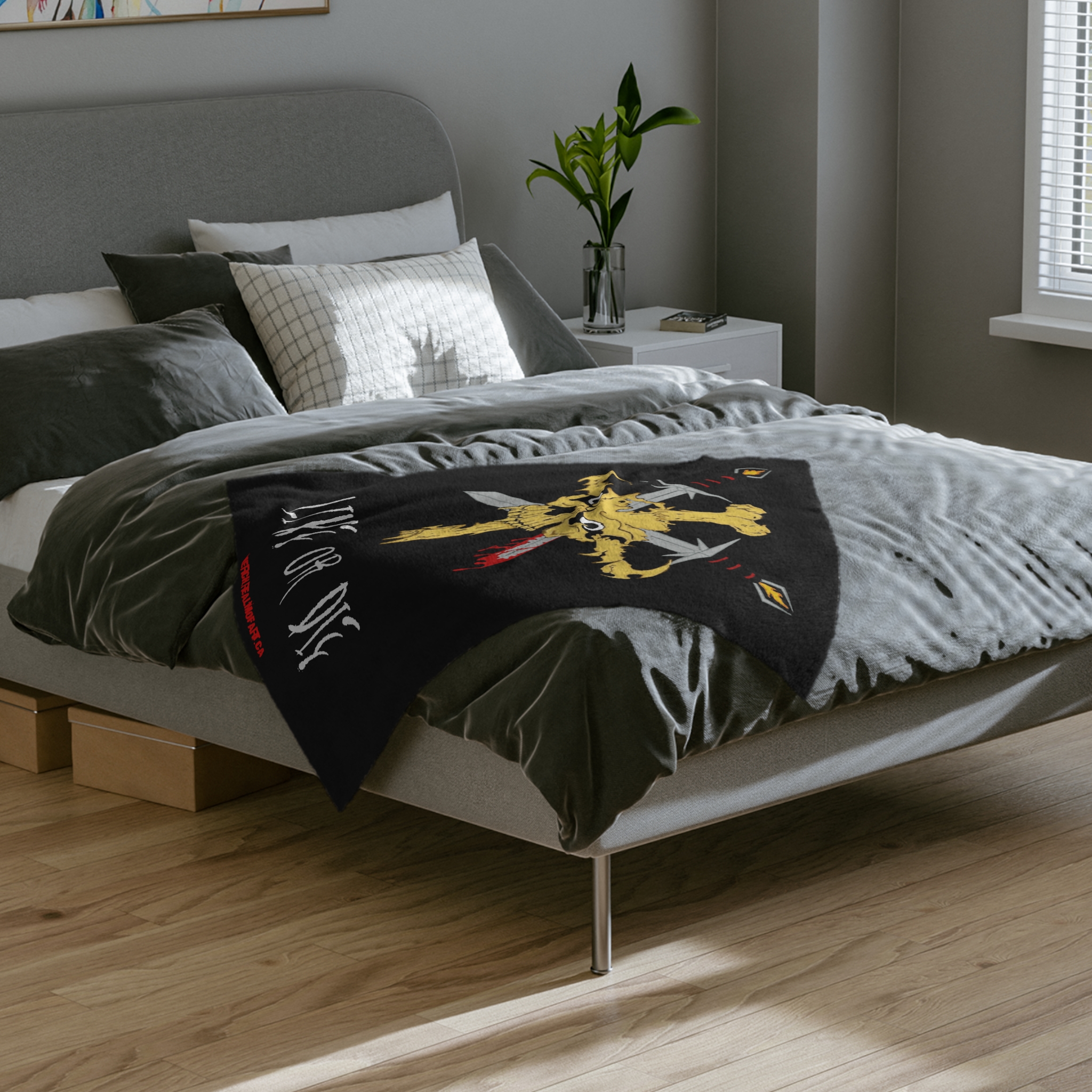 Live or Die - Velveteen Blanket - Image 2