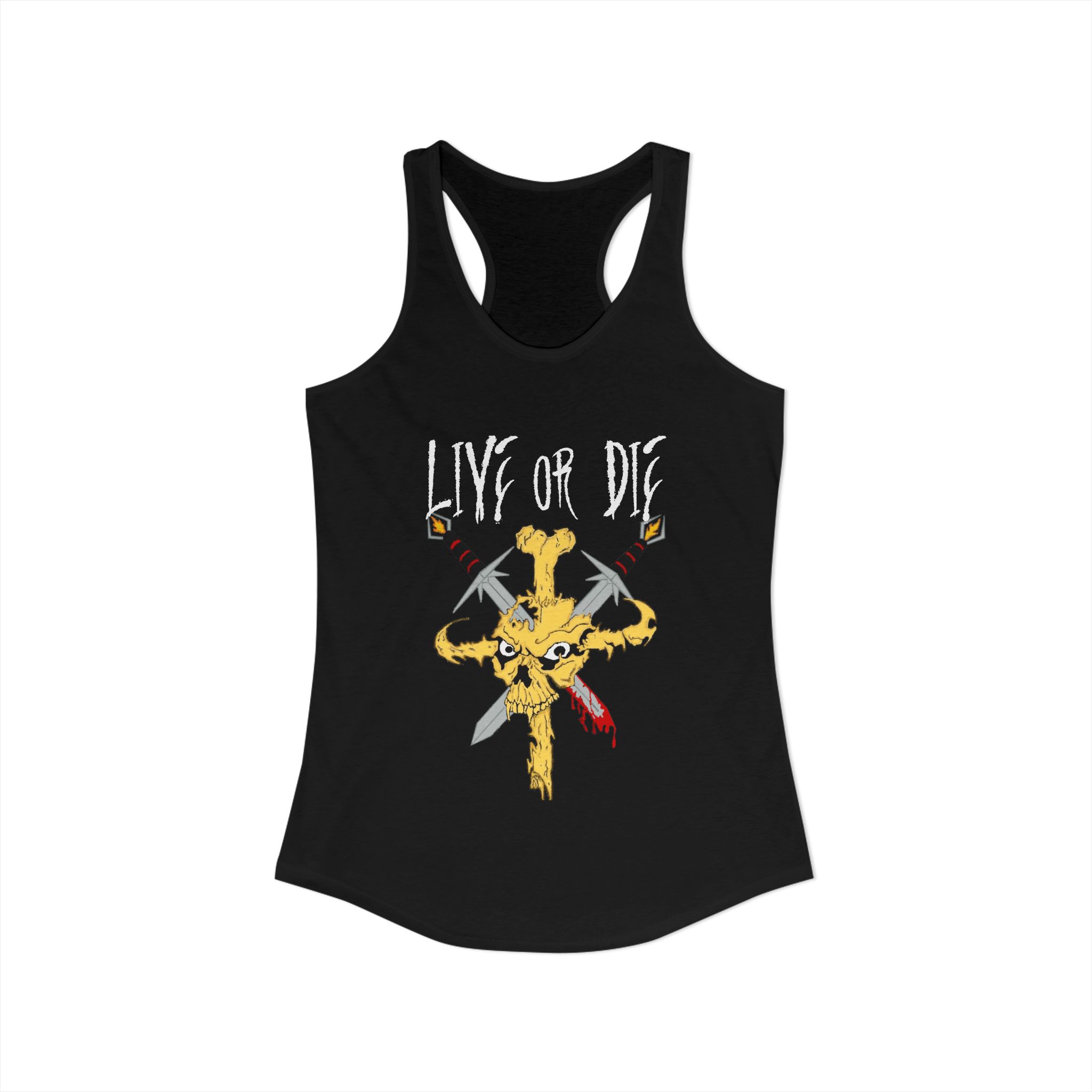 Live or Die Racerback Tank - Image 2
