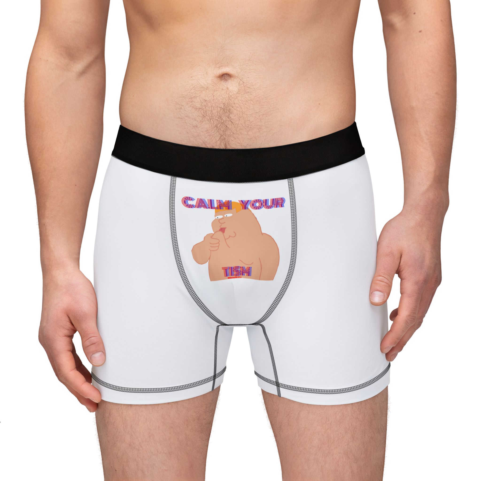 Friends of Art - Calm Your Tism - Men's Boxer Briefs - Image 4